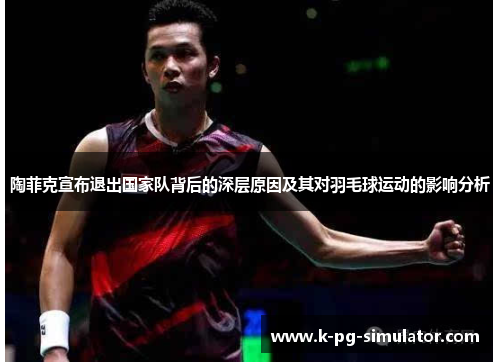 陶菲克宣布退出国家队背后的深层原因及其对羽毛球运动的影响分析